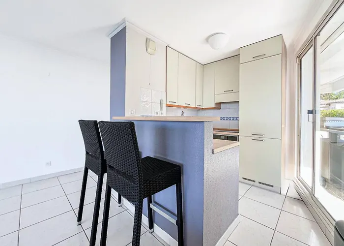 公寓 Grand Bleu Front De Magnifique 昂蒂布